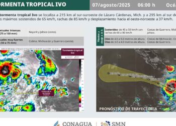 ¿Qué día podría convertirse en huracán la Tormenta tropical Ivo?