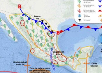 ¿Qué estados de México se verán afectados con el posible ingreso del primer frente frío?