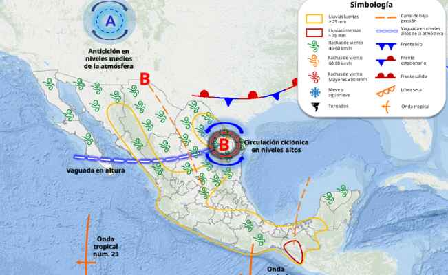¿Qué estados se verán afectados por lluvias intensas MAÑANA?