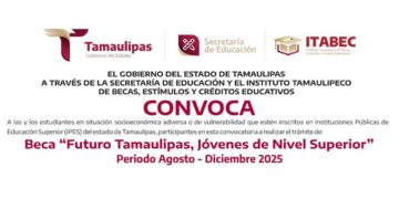 ¿Qué requisitos se necesitan para solicitar la Beca “Futuro Tamaulipas, Jóvenes de Nivel Superior”?