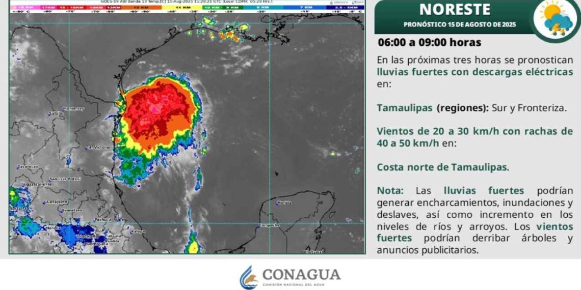 ¿Seguirán las altas temperaturas o habrá lluvias en Tamaulipas este 15 de agosto?