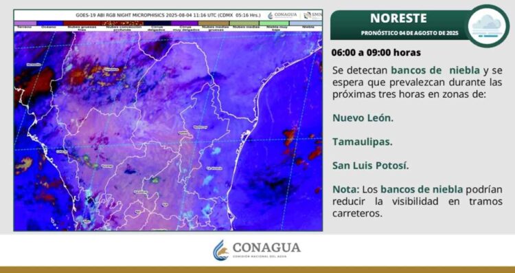¿Tamaulipas tendrá este lunes ambiente caluroso con lluvias, según el SMN?