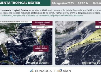 ¿Tormenta tropical Dexter se acercará a México tras formarse en el Océano Atlántico?