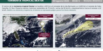 ¿Tormenta tropical Dexter se acercará a México tras formarse en el Océano Atlántico?