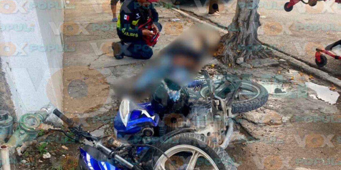 motociclista embestido adulto mayor Victoria