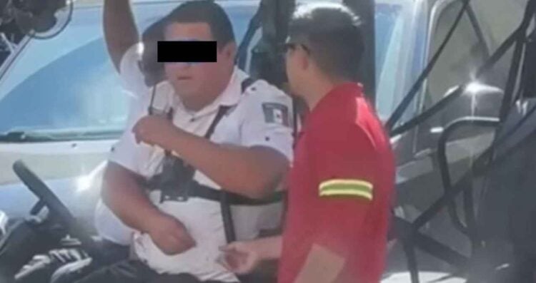 baja agente de tránsito Matamoros