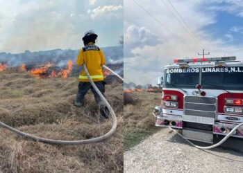 Bomberos sofocan incendio Linares