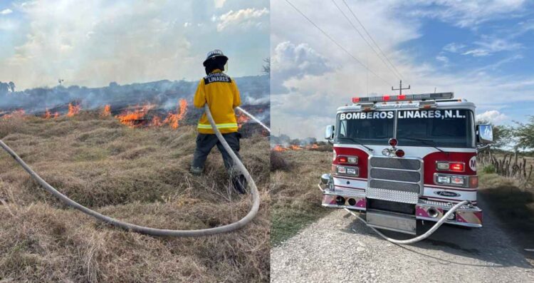 Bomberos sofocan incendio Linares