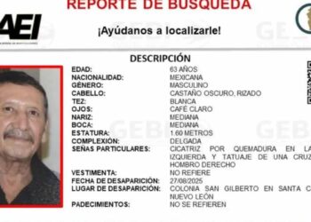 Buscan abuelito Santa Catarina