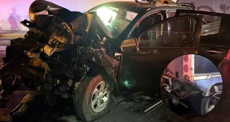 Camioneta se impacta contra camión de cervezas en Monterrey, NL; hay 3 personas heridas