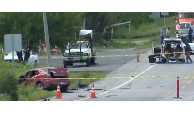 Choque frontal deja sin vida a una mujer en la carretera Cadereyta-Allende