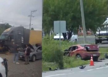 Choque frontal deja sin vida a una mujer en la carretera Cadereyta-Allende