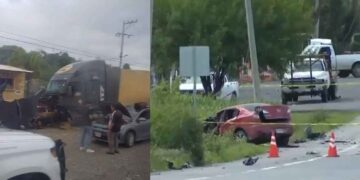 Choque frontal deja sin vida a una mujer en la carretera Cadereyta-Allende
