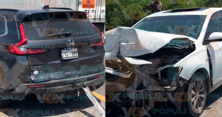 accidente Victoria-Monterrey luminaria
