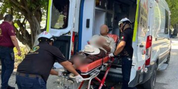Ciclista lesionado en El Mante