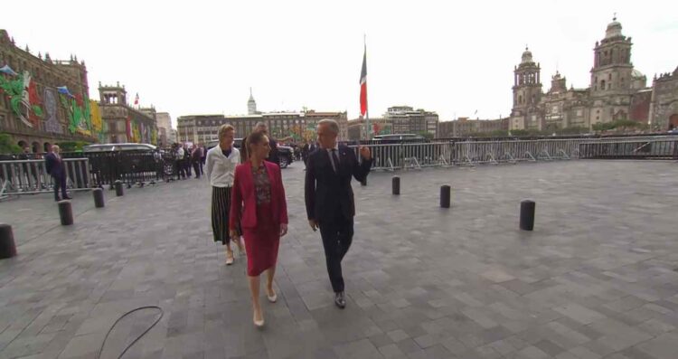Claudia Sheinbaum da la bienvenida al Primer Ministro de Canadá, Mark Carney