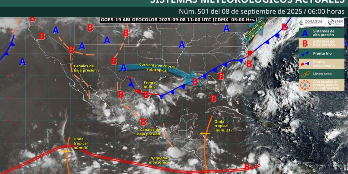 Clima en México: ¿Dónde habrá lluvias intensas HOY?