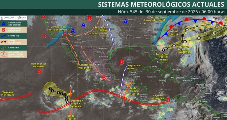 Clima en México: ¿En dónde afectará la Onda Tropical 35 HOY?