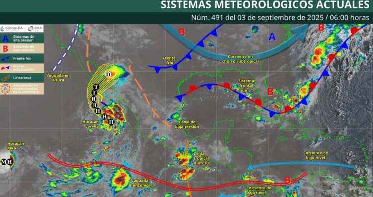 Clima en México: ¿En qué regiones se esperan precipitaciones debido al sistema frontal No. 1?