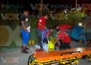 Conductor impacta a dama en Victoria