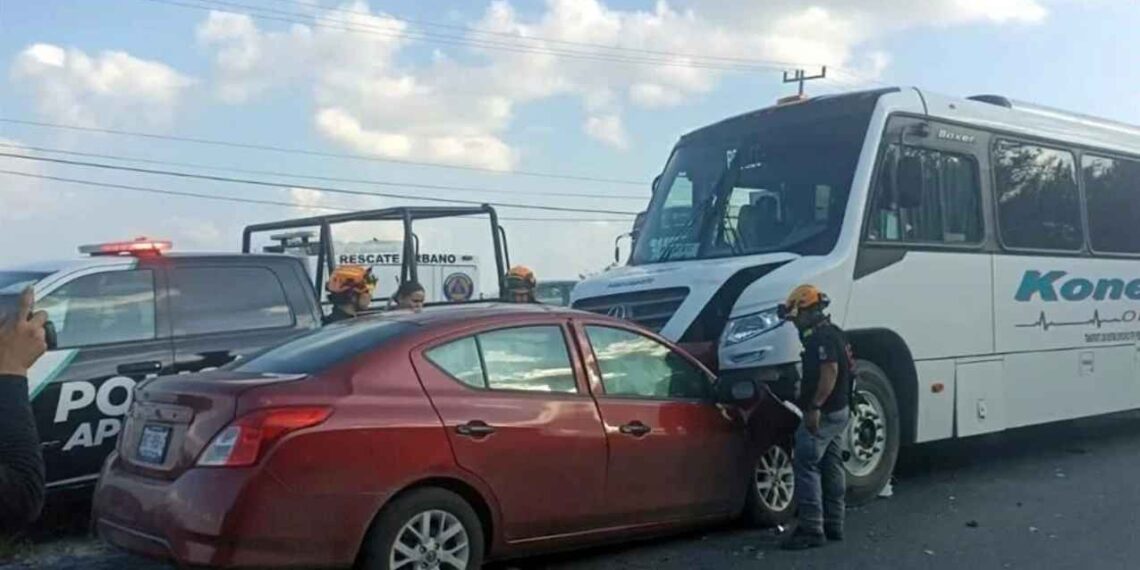 choque frontal Apodaca hombre sin vida