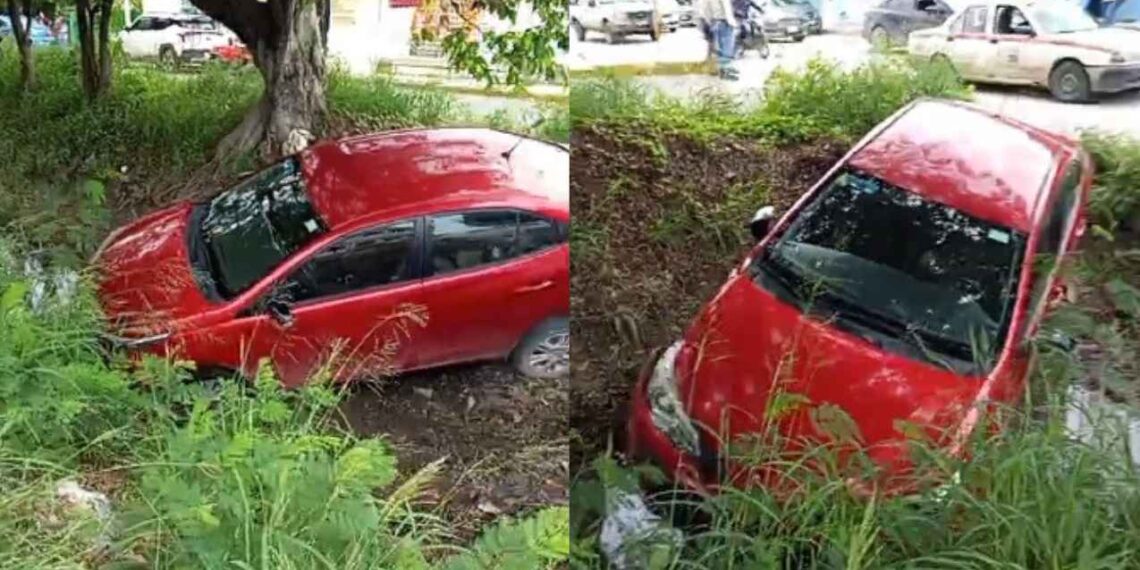 Conductor omite alto y provoca choque en El Mante, Tamaulipas