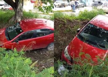 Conductor omite alto y provoca choque en El Mante, Tamaulipas