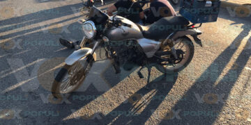 Dama cierra el paso a motociclista en Ciudad Victoria, Tamaulipas