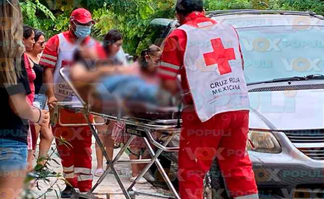 Dama resulta lesionada al caer de vehículo en movimiento en ejido de El Mante, Tamaulipas