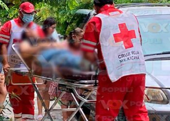 Dama resulta lesionada al caer de vehículo en movimiento en ejido de El Mante, Tamaulipas