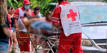 Dama resulta lesionada al caer de vehículo en movimiento en ejido de El Mante, Tamaulipas