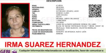 Desaparece adulta mayor en Apodaca, Nuevo León