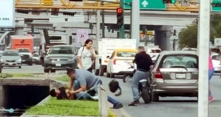 discusión vial cuatro arrestos
