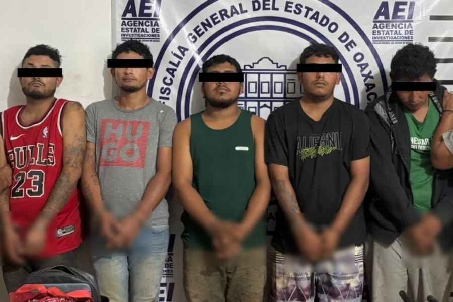 Detienen en Oaxaca a cinco sujetos ligados al secuestro de un menor de edad