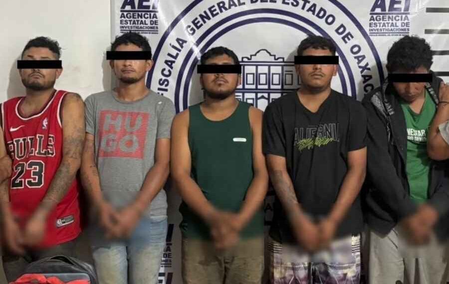 Detienen en Oaxaca a cinco sujetos ligados al secuestro de un menor de edad
