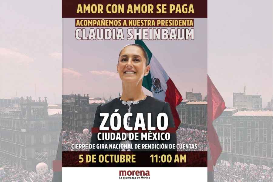 ¿Dónde y cuándo celebrará la presidenta Claudia Sheinbaum su primer año de gobierno?