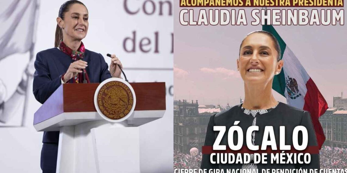 ¿Dónde y cuándo celebrará la presidenta Claudia Sheinbaum su primer año de gobierno?