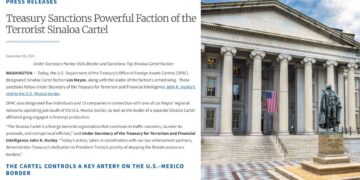 EU designa como organización terrorista a “Los Mayos”, facción del Cártel de Sinaloa; sanciona a 5 personas y a 15 empresas