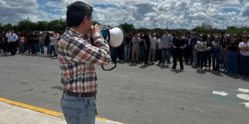 Estudiantes de la UTNL participan en simulacro nacional de Protección Civil en Nuevo Laredo
