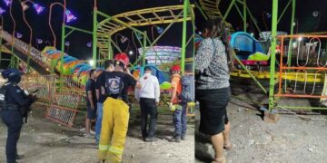 Falla en juego mecánico provoca accidente en feria de Juárez, Nuevo León; hay 2 heridos