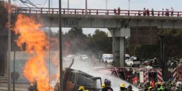 Fallece Fernando Soto, chofer de la pipa que explotó en el Puente la Concordia en Iztapalapa, CDMX