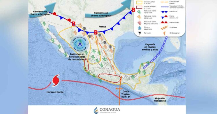 Frío estados México