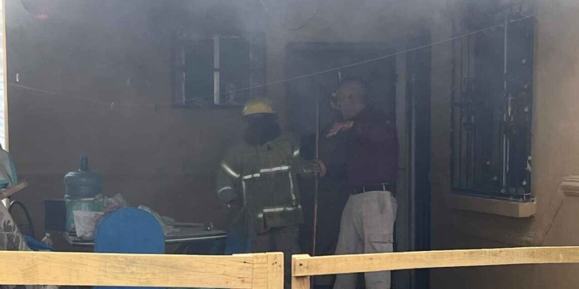 Fuego vivienda El Mante