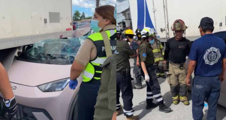 Fuerte choque lesionada en Matamoros