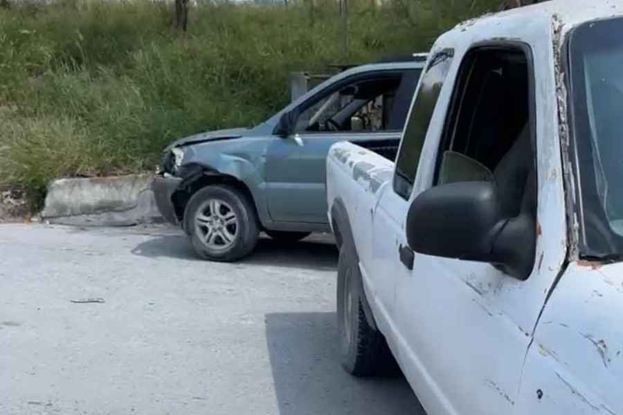 daños materiales camionetas Matamoros 