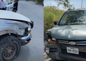 daños materiales camionetas Matamoros