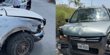 daños materiales camionetas Matamoros