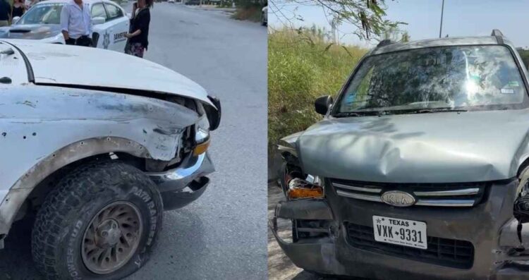 daños materiales camionetas Matamoros