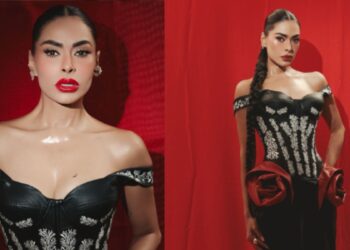 Galilea Montijo enaltece Guadalajara con un vestido tapatío