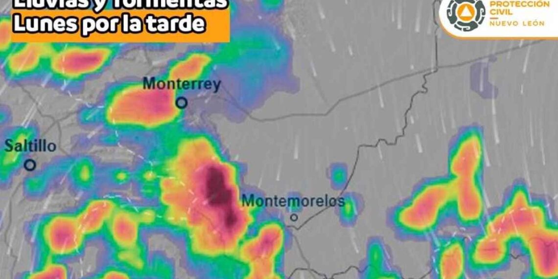 Habrá fuertes lluvias todo el día en Nuevo León